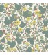 2932-65123 - Ewald Turquoise Garden Vines Wallpaper by A Street