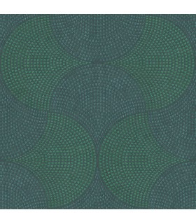 4044-38027-1 - Bel Air Teal Fan Wallpaper by Advantage