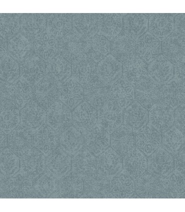 4044-38022-5 - Edsel Blue Geometric Wallpaper by Advantage