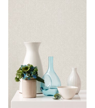 4044-38022-1 - Edsel Cream Geometric Wallpaper by Advantage