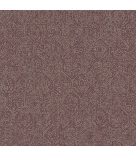 4044-38022-4 - Edsel Maroon Geometric Wallpaper by Advantage