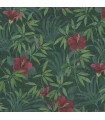 4044-38028-1 - Malecon Green Floral Wallpaper by Advantage