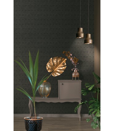 4044-38029-1 - Peugot Black Geometric Wallpaper by Advantage