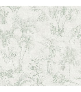 4044-38021-2 - Zapata Green Tropical Jungle Wallpaper by Advantage