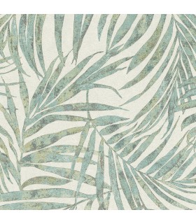 4035-617443 - Anzu Green Frond Wallpaper by Advantage