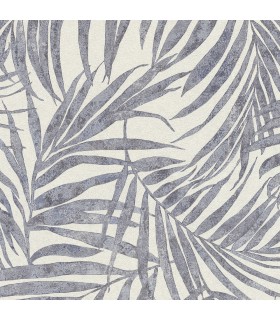 4035-617429 - Anzu Slate Frond Wallpaper by Advantage