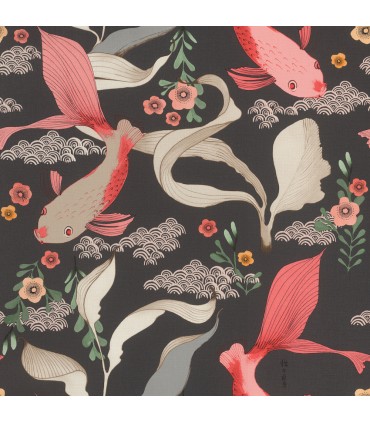 4035-539851 - Dai Black Betta Fish Wallpaper by Advantage