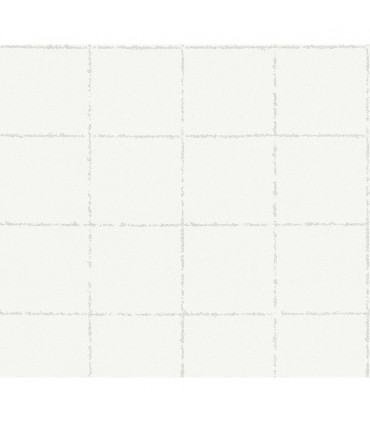 4035-37551-5 - Kishi White Tile Wallpaper by Advantage