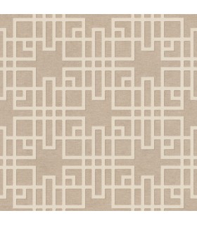 4035-409246 - Mana Beige Trellis Wallpaper by Advantage
