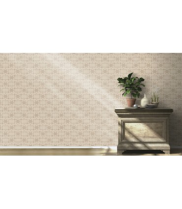 4035-409246 - Mana Beige Trellis Wallpaper by Advantage