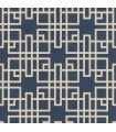 4035-409253 - Mana Navy Trellis Wallpaper by Advantage
