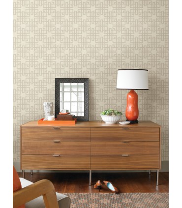 4035-409239 - Mana White Trellis Wallpaper by Advantage