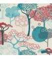 4035-539950 - Misaki Red Trees Wallpaper by Advantage