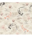 4035-409420 - Nobu Beige Koi Fish Wallpaper by Advantage