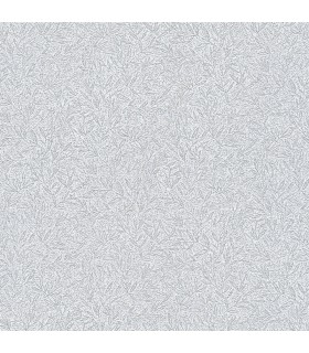 4035-37837-1 - Sayuri Silver Leaf Trail Wallpaper by Advantage