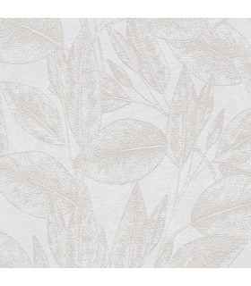 4035-37836-1 - Suki Cream Leaves Wallpaper by Advantage