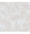 4035-37836-1 - Suki Cream Leaves Wallpaper by Advantage