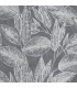 4035-37836-4 - Suki Grey Leaves Wallpaper by Advantage