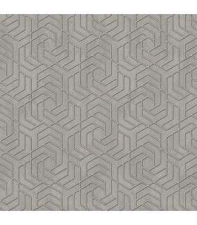 4035-32610 - Tama Grey Geometric Wallpaper by Advantage