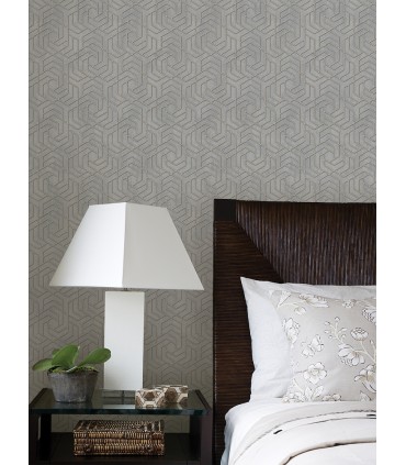 4035-32610 - Tama Grey Geometric Wallpaper by Advantage