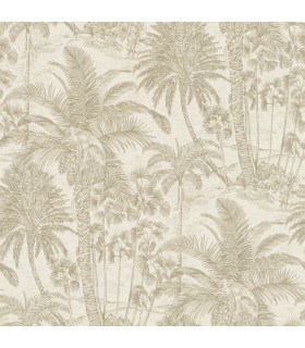 4035-832549 - Yubi Gold Palm Trees Wallpaper by Advantage