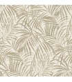 4035-832174 - Yumi Gold Palm Leaf Wallpaper by Advantage