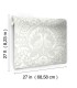 DM4998 - Egret Damask Wallpaper by York