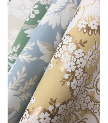 DM4953 - French Artichoke Damask Wallpaper by York