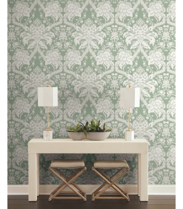 DM4954 - French Artichoke Damask Wallpaper by York