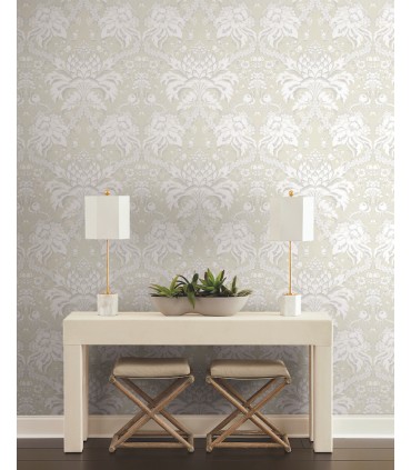 DM4956 - French Artichoke Damask Wallpaper by York