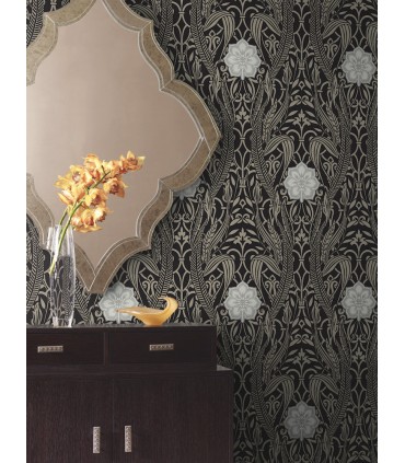 DM4995 - Gatsby Damask Wallpaper by York