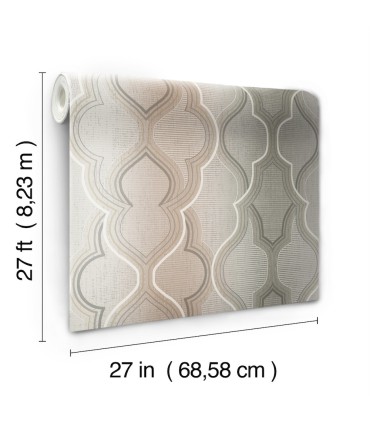 DM4943 - Modern Ombre Damask Wallpaper by York
