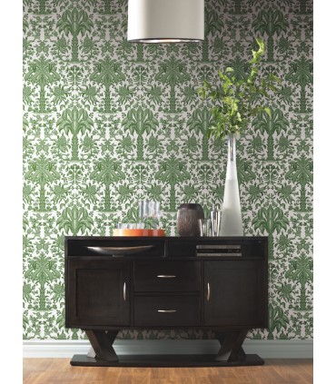 DM5011 - Palmetto Palm Damask Wallpaper by York