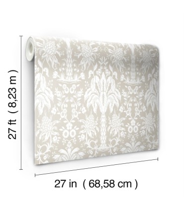 DM5013 - Palmetto Palm Damask Wallpaper by York