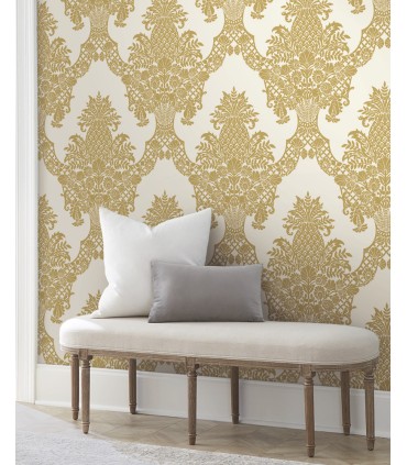 DM4971 - Pineapple Plantation Wallpaper by York