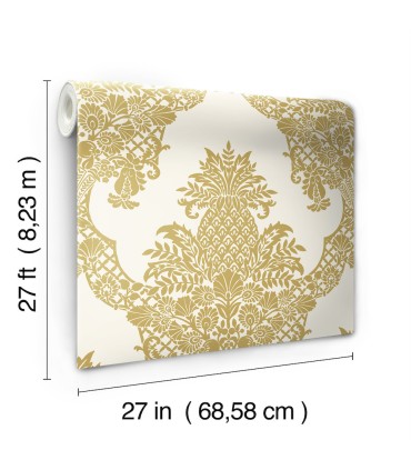 DM4971 - Pineapple Plantation Wallpaper by York