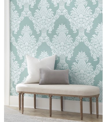 DM4973 - Pineapple Plantation Wallpaper by York