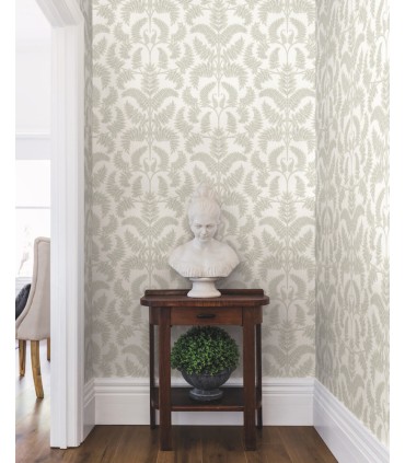 DM4963 - Royal Fern Damask Wallpaper by York