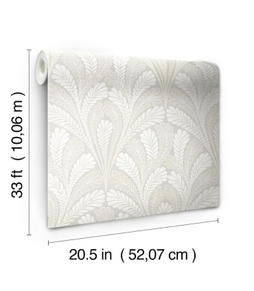 DM5022 - Shell Damask Wallpaper by York