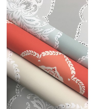 DM4982 - Signet Medallion Damask Wallpaper by York