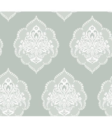 DM4982 - Signet Medallion Damask Wallpaper by York