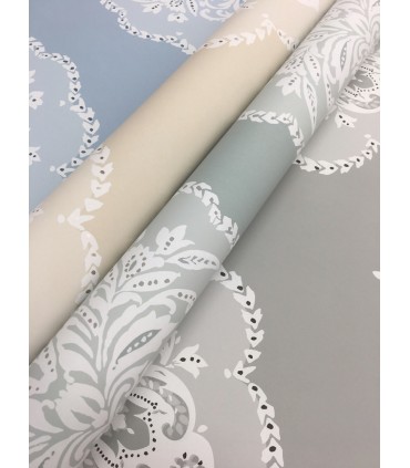 DM4982 - Signet Medallion Damask Wallpaper by York