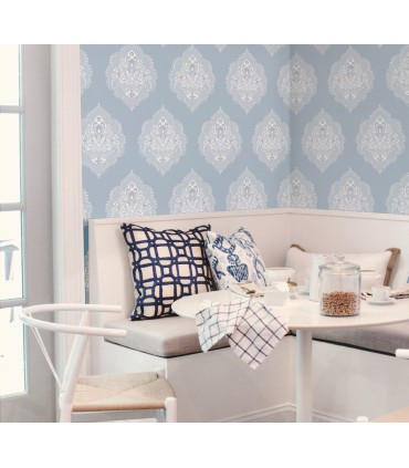 DM4985 - Signet Medallion Damask Wallpaper by York