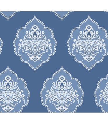 DM4986 - Signet Medallion Damask Wallpaper by York
