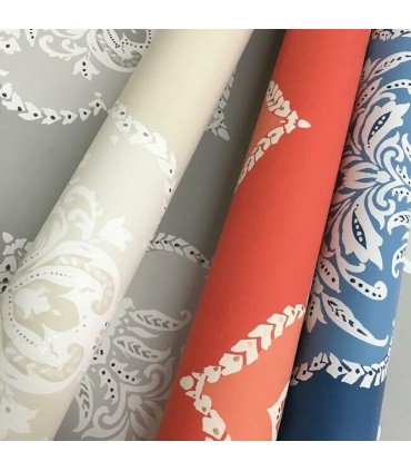 DM4986 - Signet Medallion Damask Wallpaper by York