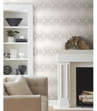 DM4934 - Tudor Diamond Damask Wallpaper by York
