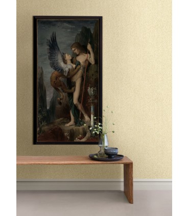 2970-26162 - Ashbee Yellow Tweed Wallpaper- by A Street