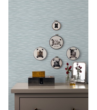 2970-26153 - Benson Light Blue Variegated Stripe Wallpaper- by A Street