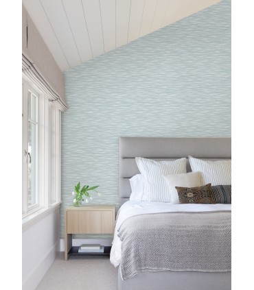 2970-26153 - Benson Light Blue Variegated Stripe Wallpaper- by A Street