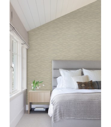 2970-26155 - Benson Taupe Variegated Stripe Wallpaper- by A Street